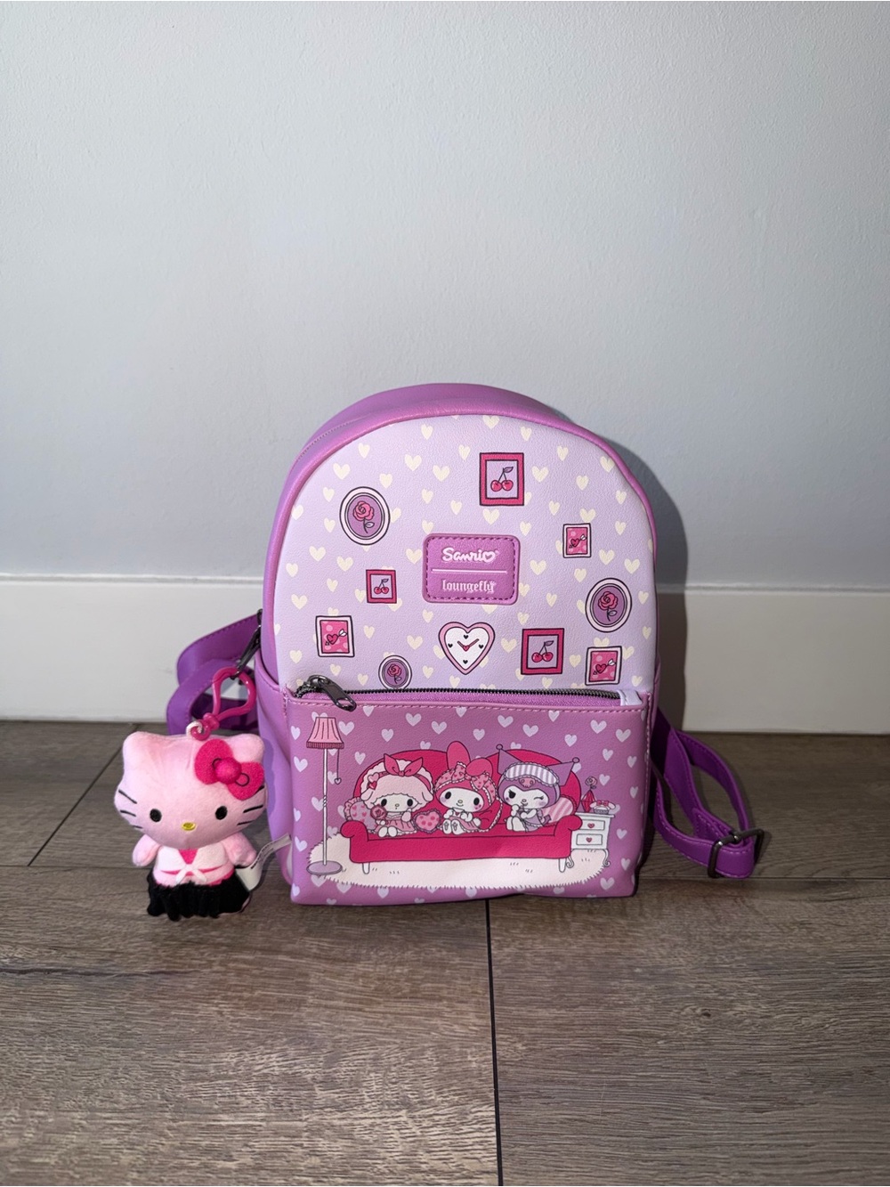 Sanrio Loungefly My Melody and Kuromi Mini Backpack